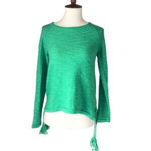 Lilly Pulitzer Green Tassel Pull Over Top Size XXS